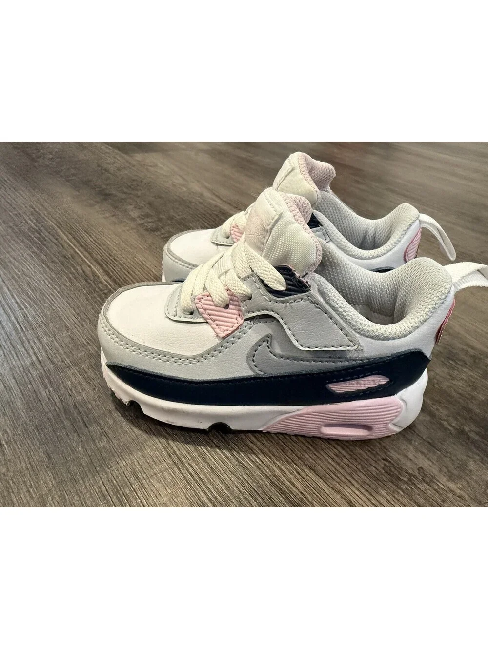 Nike Air Max 90 Easyon White/Pink Toddler Sneakers HF6359-104- SZ 5.5C
